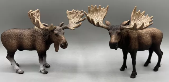 Schleich Bull Moose Wildlife Figure 2009 & 2016 Retired Am Limes 69 D-73527
