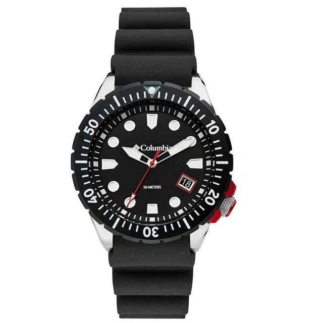 Columbia CSC04-001 da Uomo Pacific Outlander Nero Silicone Polso