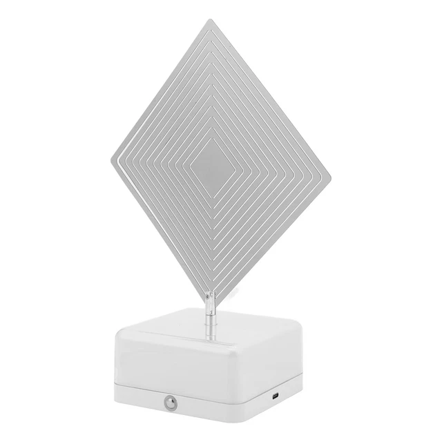3D Metal Sheet Night Light Rechargeable 3D Night LED Light Base Rhombus