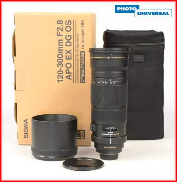 Sigma Apo Ex Dg Os Hsm 120-300Mm/2.8 Nikon F Sehr Guter Zustand Vom Fachhändler