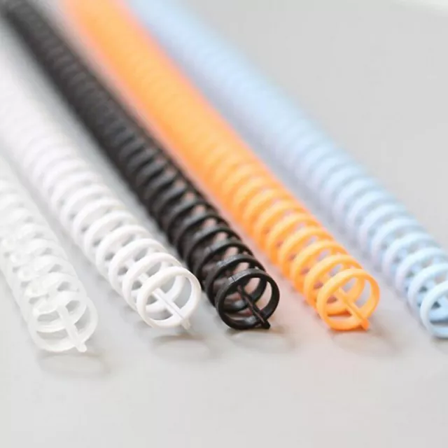 5pcs 30 Hole Loose-leaf Plastic Binding Ring Spring Spiral Rings.vio