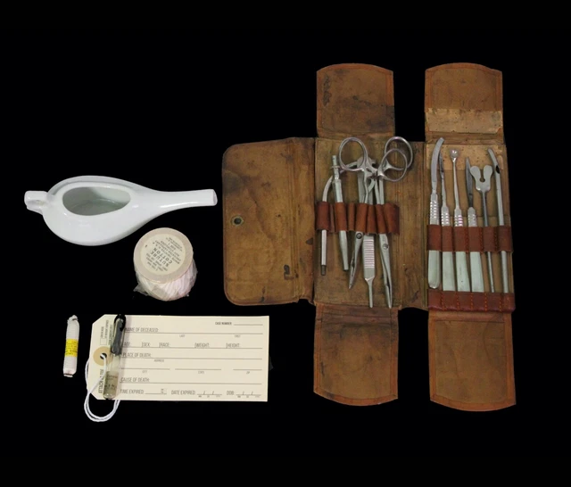Vintage Surgical Kit - Silk Suture - Ammonia Inhalant - Invalid Feeder & More!!!