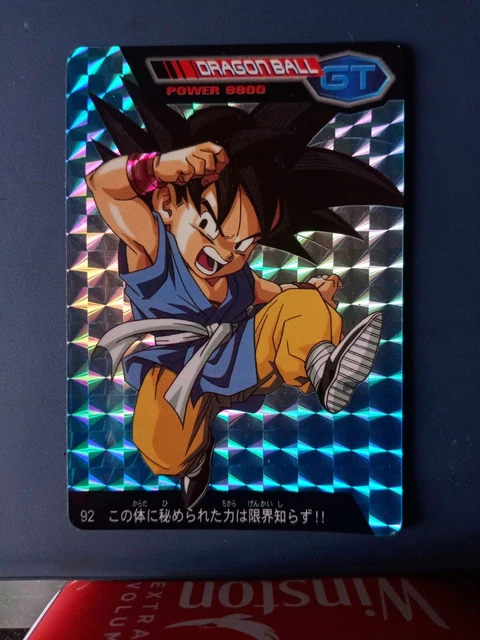 CARD 92 DRAGON Ball z gt Amada Bullets Parte 3 Tarjeta Carddass