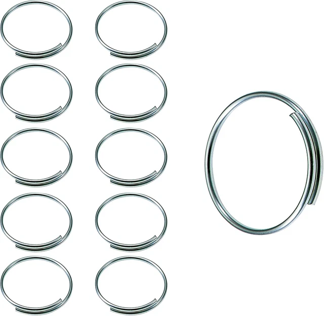 Lucky Line Easy Key Give-A-Way Key Ring, 1″ Diameter, 1000 per Pack , Silver