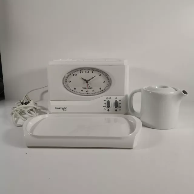 Swan Retro Teasmade Great Condition Tested STM201N White Teapot Clock Timer