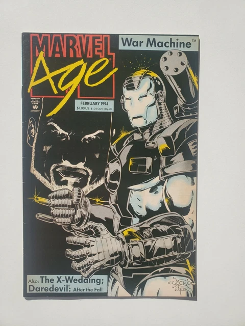 Marvel Age # 133 Comic Book War Machine Iron Man Avengers X-Men Wolverine