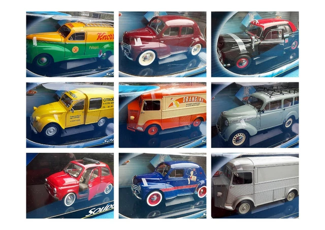 SOLIDO 1:18, 1:20 Renault, Citroen, Peugeot, Ford ...