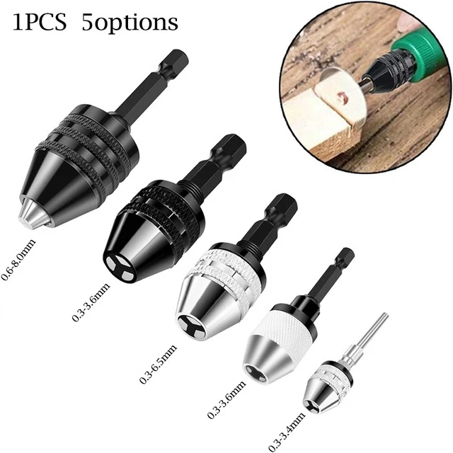 Quick and Easy Keyless Chuck Adapter Converter Tool for Hex Shank Drills