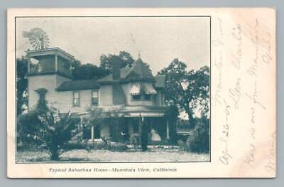 "Typical Suburban Home" MOUNTAIN VIEW California Antique Santa Clara County 1905