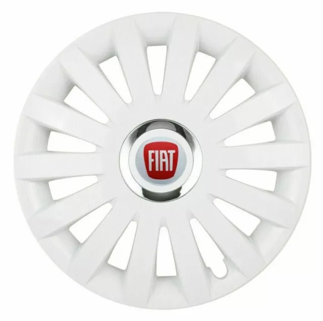 4x14" Wheel trims wheel covers fit Fiat 500 14 inches white NEW