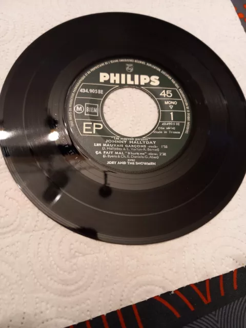 45 T JOHNNY Hallyday Les Mauvais Garçons   3. Très Bon État. EUR 12,00 ...