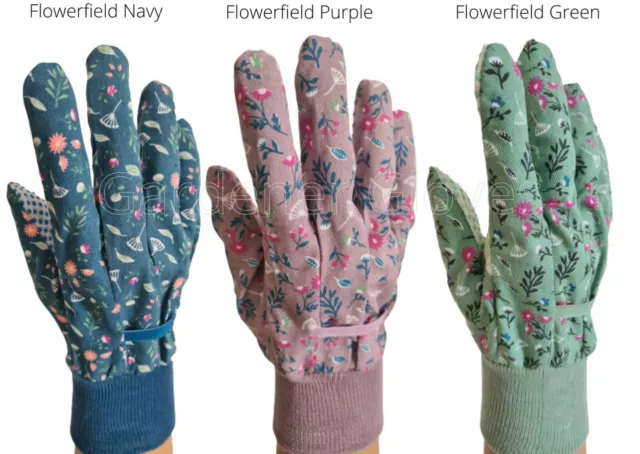 BRIERS, LADIES WOMENS FLORAL General Working POLKA DOT GARDENING GARDEN GLOVES