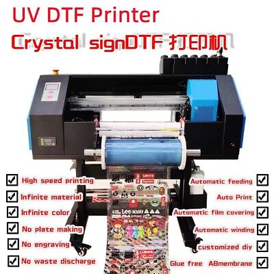 Impresora DTF de doble cabezal XP600 A3+ UV para funda de teléfono botella de madera pegatina de vidrio
