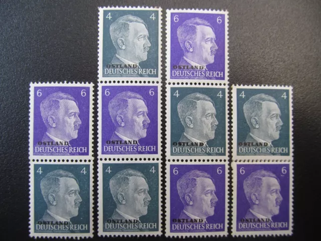 DBWKII-Ostland ZD Nr. S1-S4, 1941, postfrisch/ungebraucht, Mi 15€ *KB237*