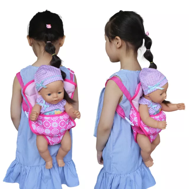 Handmade Toy Gift Doll Backpack Girl Early Education Accessories Baby Carrier 2