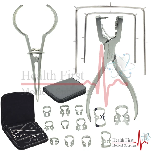 Instruments Dentaires Pour Digue - Pince Ainsworth Punch Pliers Avec 2 Cadres Stoke - Neuf