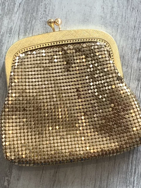 Oroton Glomesh Style Large Gold Tone Mesh Coin Purse, Fantastic Condition!