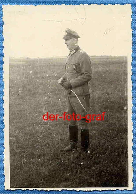 Foto, Rußland, Oberstleutnant von Bungerke beobachtet das Turnier, um 1943 !!!