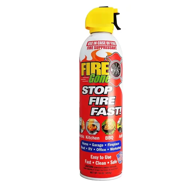 16 Oz. A:B:C Multiple Use Fire Extinguisher Spray Suppressant | (FREE SHIPPING)