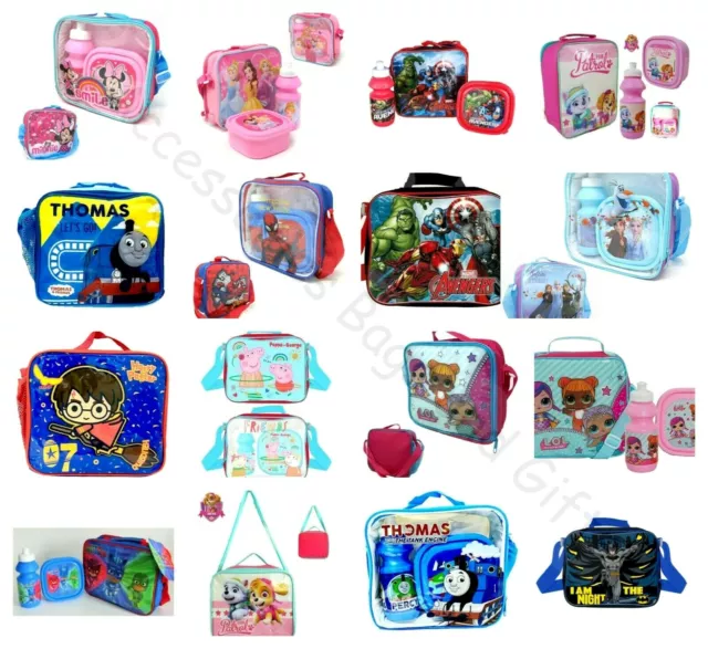 Children's Character Kids School Lunch Set 3Pc Set or Lunch Bag Only Disney Lol