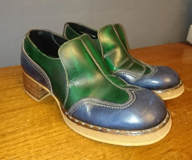 Mens platform online shoes 1970's