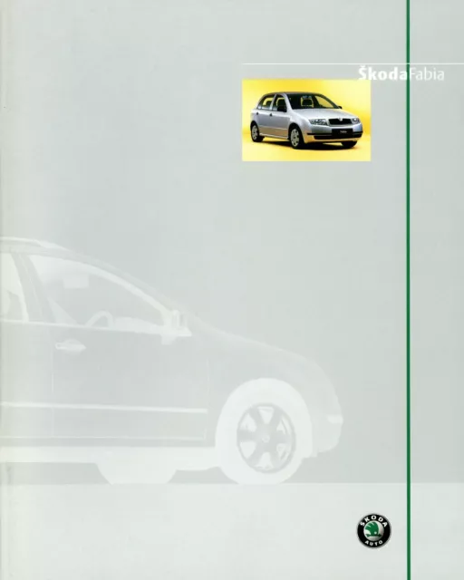 Skoda Fabia Prospekt 2003 5/03 D brochure prospectus brosjyre catalog Katalog