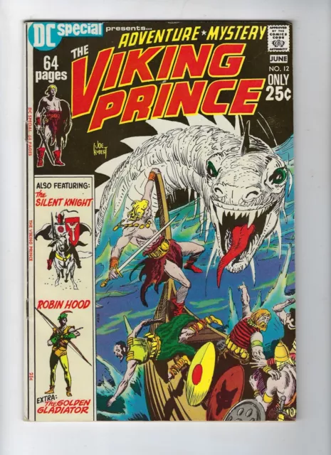 DC Special # 12 VIKING PRINCE Joe Kubert cover 1971 FN+