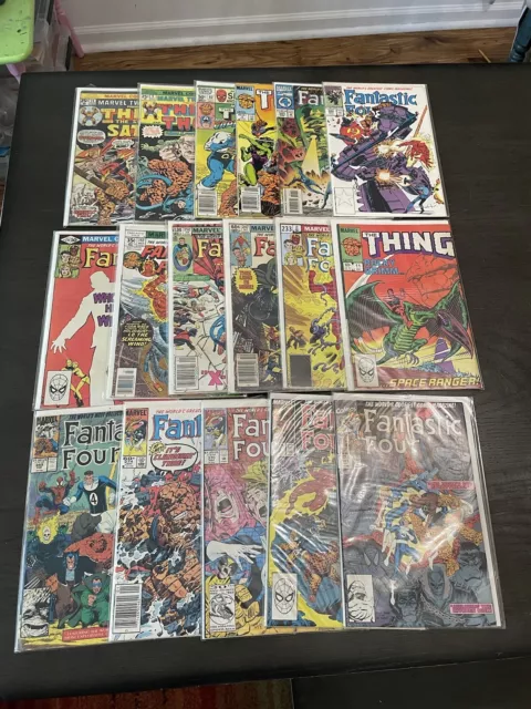 MARVEL COMICS Fantastic Four Thing Team Up Lot of 17 The Thing Vintage