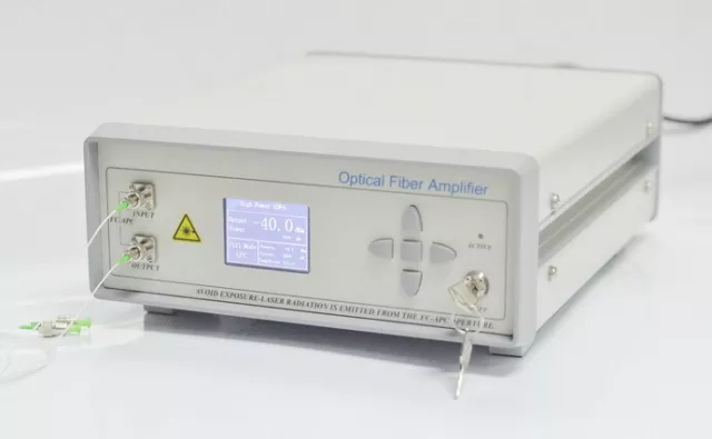 C-band EDFA, In-line / Booster (Power) Erbium-Doped Fiber Amplifier, Bench-top