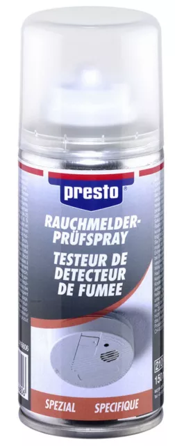 presto Rauchmelder-Prüfspray 150ml 416606 Rauch-Alarm Rauchwarner-Prüfspray