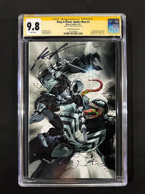 King in Black: Spider-Man #1 CGC SS 9.8 (2021), Variant Cover, SS by Rob Liefeld