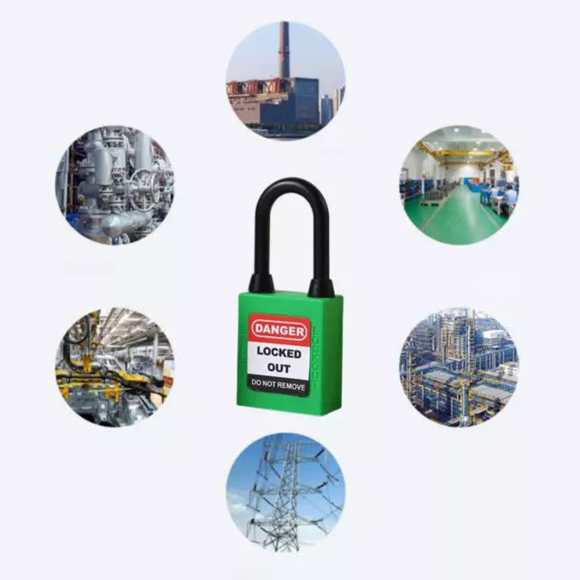 Lockout  Locks  Di Sicurezza In Nylon Premium 6mm Grillo Verde