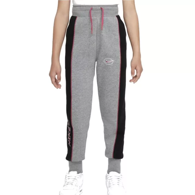 Nuove Nike Sportswear pantaloni in pile per bambini grandi carbonio rosa heather rush DM8388-091