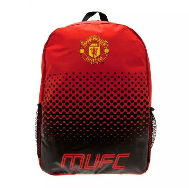 Manchester United FC Fade Backpack Official Merchandise School Kids & Men Sports