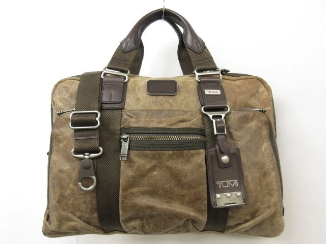 Tumi 92611Bh Alpha Bravo Mcnair Slim Briefcase Mens Brown Vintage Processe 36205