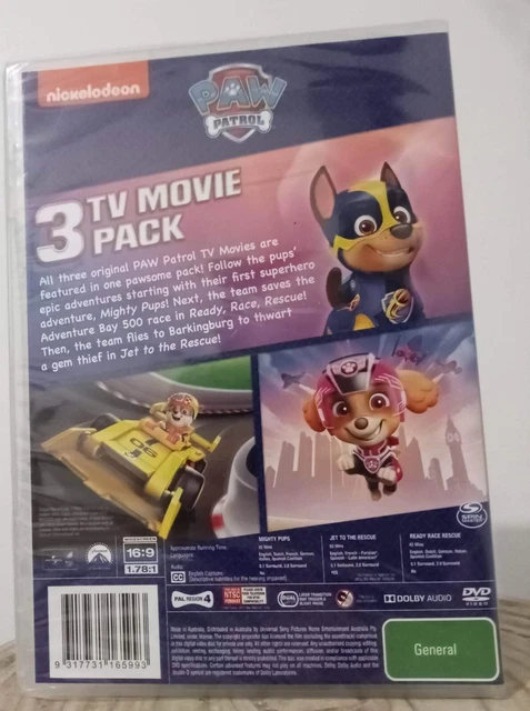 BRAND NEW Paw Patrol - TV Movie Triple Pack (DVD, 3-Disc Set) 2