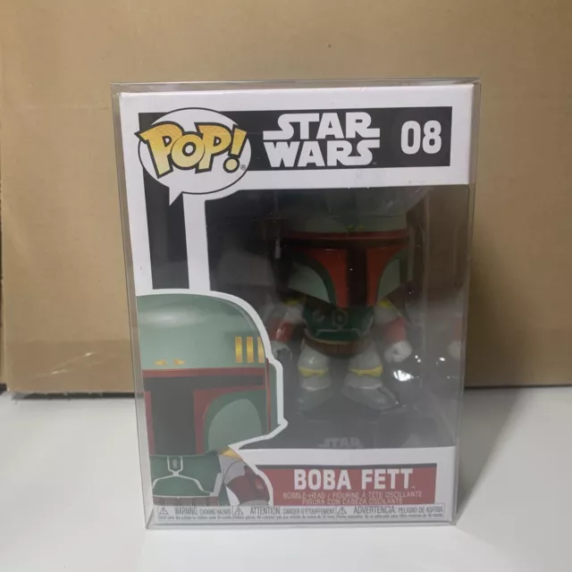 FUNKO POP STAR WARS 08  BOBA FETT BOBBLE-HEAD +Protektor