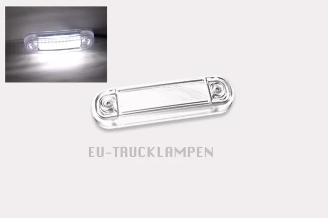 LED UMRISSLEUCHTE - 12 LED WEIß - 110x30,5mm + UNI FÜR 12/24V  FT-45