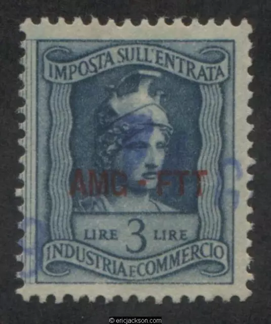 Trieste Industry & Commerce Revenue Stamp, FTT IC100 right stamp, used, VF