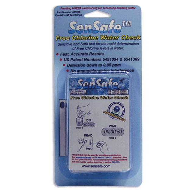 INDUSTRIAL TEST SYSTEMS 481126 Test Strips,Free Chlorine,0-6ppm,PK30