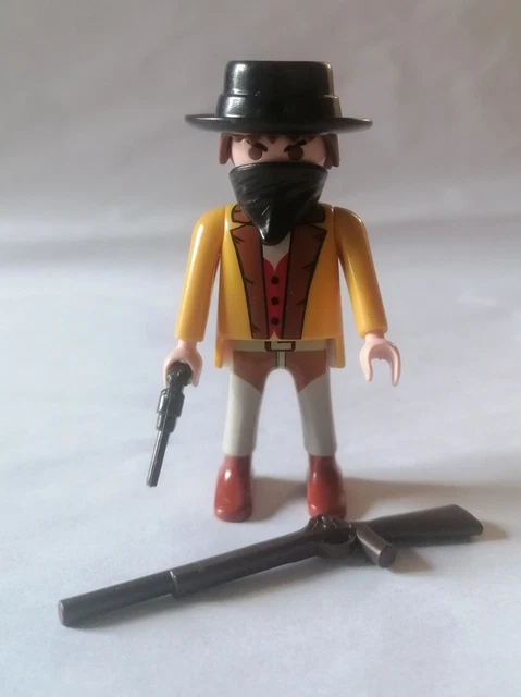 Playmobil 4398 - Couchette Marron Clair Transportable Western City - Occasion Très Bon État