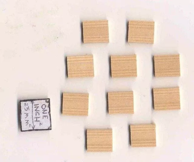 Fashion Doll Plinth Block #2  8pcs dollhouse molding miniature 1/8 scale