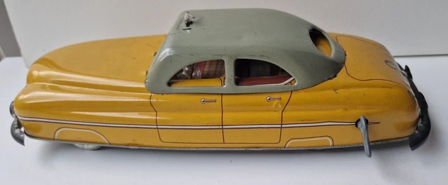 Voiture Ancienne Jibby En Tôle, Mécanique à Clé, 13,5 Cm, Pour Restauration