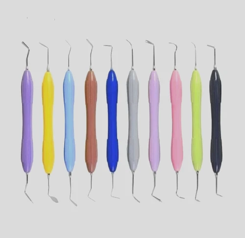 Dental Composite Filling Instruments LM Arte Silicone Handle Layering 10 Set