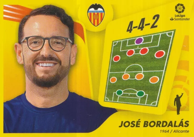 02 Jose Bordalas # Coach Espana Valencia.cf Sticker Panini Liga 2022