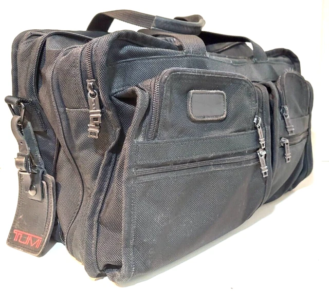Tumi Nylon Expandable Laptop Portfolio Business Travel Messenger Briefcase Bag 3