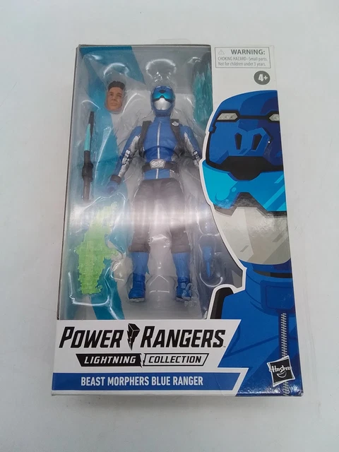 Power Rangers Lightning Collection - Ranger Bleu Beast Morphers - Figurine 15 Cm Articulée - Sabre Beast-X Inclus - Dès 4 Ans