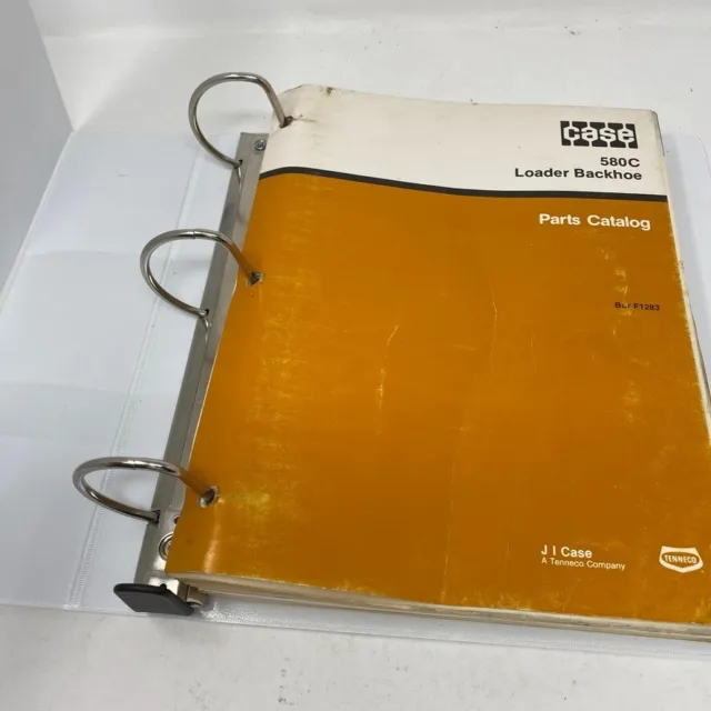 CASE 580D Loader Backhoe Parts Catalog Manual Book OEM BUR F1283 - New Binder