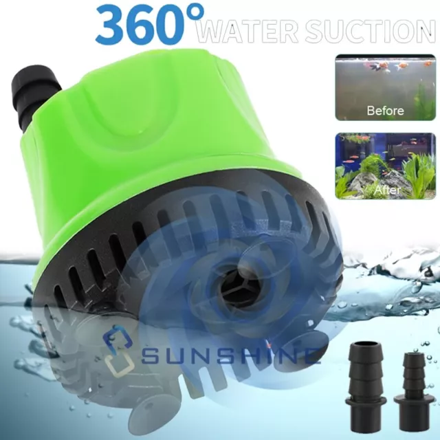 Acuario Utility Pump 1000GPH Submersible Sump Pump for Clean Water w/ 2 Nozzles