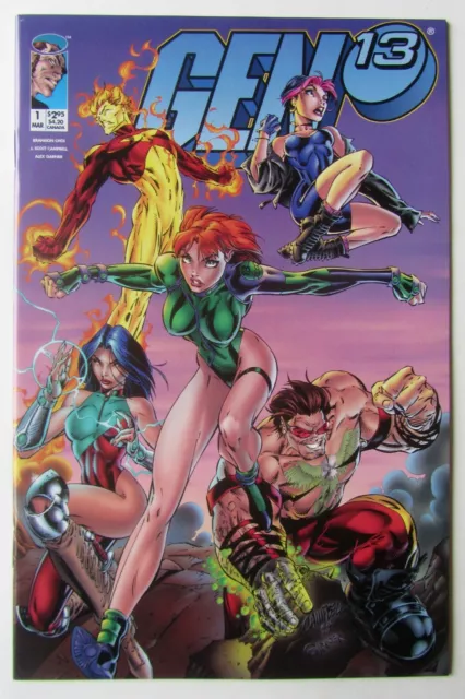 GEN13 #1A (1995 2nd series) Cover A "Charge!" Variant Image Comics